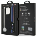 BMW BMHMP16L23SCUK iPhone 16 Pro 6.3" black/black hardcase Silicone Cut Tricolor Lines MagSafe
