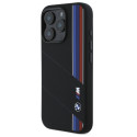 BMW BMHMP16L23SCUK iPhone 16 Pro 6.3" black/black hardcase Silicone Cut Tricolor Lines MagSafe