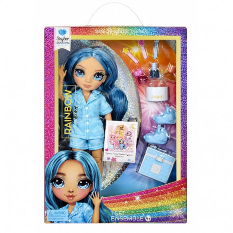 Doll Rainbow High Junior PJ Party, Skyler Blue