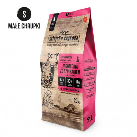 WIEJSKA ZAGRODA lamb spinatiga kuiv kutsikatoit 20kg