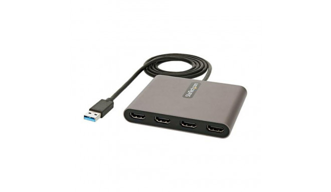 StarTech.com USB 3.0 to Quad HDMI Adapter, USB to 4x HDMI Monitor Converter for Windows (no support 
