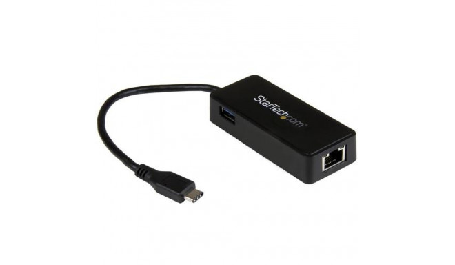 StarTech.com USB-C to Gigabit Network Adapter with Extra USB 3.0 Port