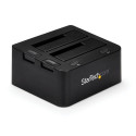 StarTech.com Dual-Bay USB 3.0 to SATA and IDE Hard Drive Docking Station, USB Hard Drive Dock, Exter