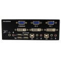 StarTech.com 2 Port DVI VGA Dual Monitor KVM Switch USB with Audio &amp; USB 2.0 Hub