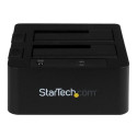 StarTech.com Dual-Bay USB 3.0 / eSATA to SATA Hard Drive Docking Station, USB Hard Drive Dock, Exter