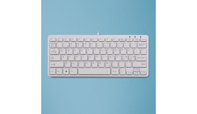 R-Go Tools Ergonomic keyboard R-Go Compact, compact keyboard, flat design, QWERTY (NORDIC), wired, w