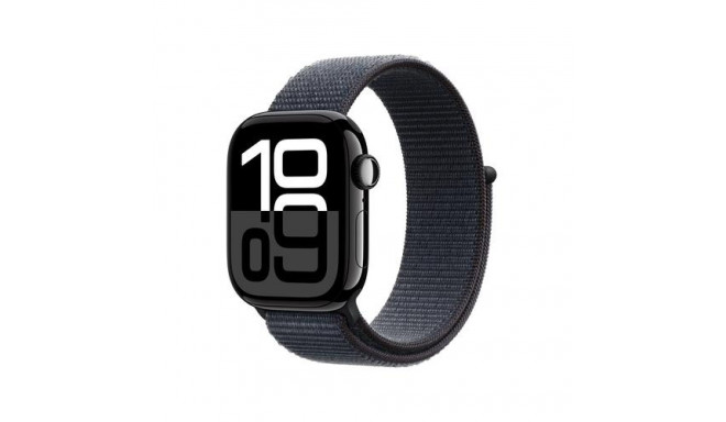 Apple Watch Series 10 GPS 42mm Jet Black Aluminium Case with Ink Sport Loop