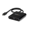 StarTech.com USB-C to Dual DisplayPort 1.2 Adapter, USB Type-C Multi-Monitor MST Hub, Dual 4K 30Hz/1