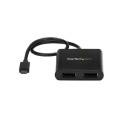 StarTech.com USB-C to Dual DisplayPort 1.2 Adapter, USB Type-C Multi-Monitor MST Hub, Dual 4K 30Hz/1