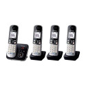 Panasonic KX-TG6824GB telephone DECT telephone Caller ID Black, Silver