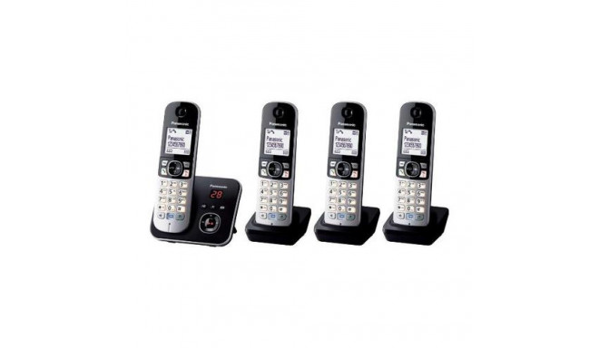 Panasonic KX-TG6824GB telephone DECT telephone Caller ID Black, Silver