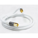 Alcasa GC-M2088 coaxial cable RG-6 15 m F White