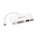 StarTech.com USB C Multiport Adapter - USB-C to DVI-D (Digital) Video Adapter with 60W Power Deliver