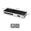 StarTech.com USB-C &amp; USB-A Dock - Dual Monitor 4K 60Hz Dock DisplayPort + HDMI - Hybrid USB 