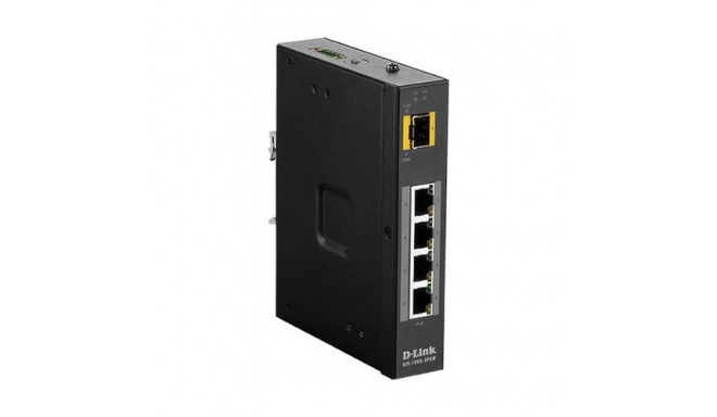 D-Link DIS‑100G‑5PSW Unmanaged L2 Gigabit Ethernet (10/100/1000) Power over Ethernet (PoE) Black