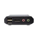 ATEN 2-Port USB-C DisplayPort Hybrid Cable KVM Switch