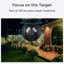 Reolink E Series E540-B- 5MP Outdoor Wi-Fi Camera, Person/Vehicle/Animal Detection, Pan &amp; Ti