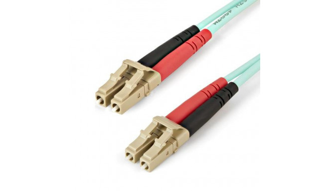 StarTech.com 1m (3ft) LC/UPC to LC/UPC OM4 Multimode Fiber Optic Cable, 50/125µm LOMMF/VCSEL Zipcord