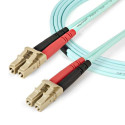 StarTech.com 1m (3ft) LC/UPC to LC/UPC OM4 Multimode Fiber Optic Cable, 50/125µm LOMMF/VCSEL Zipcord