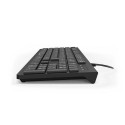Hama KC-200 keyboard Universal USB QWERTZ German Black