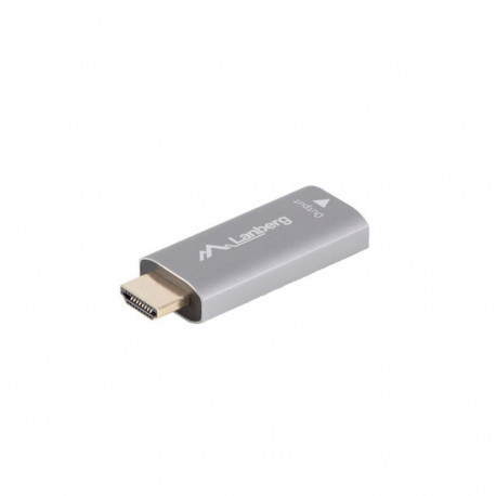 Lanberg adapter HDMI(M)->DisplayPort(F) 4K, hõbedane
