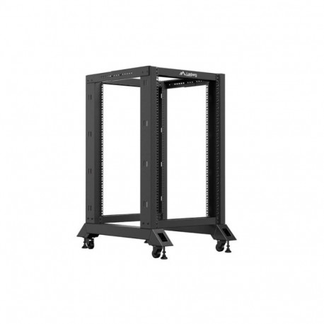 OPEN RACK 19" 18U 600X800 BLACK LANBERG