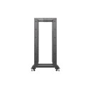 OPEN RACK 27U 600X800 BLACK LANBERG V2