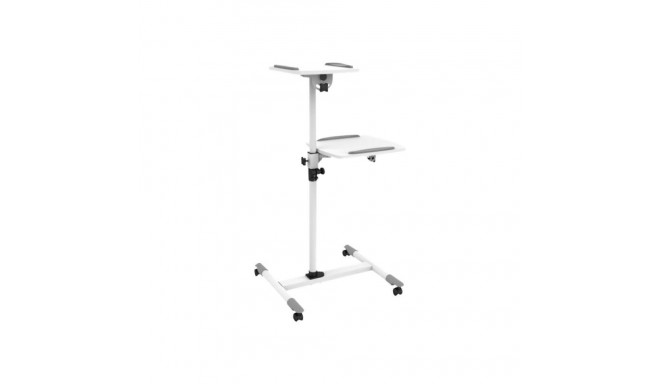 TECHLY 309593 Techly Universal projector / notebook trolley with two shelves, white