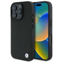 BMW BMHMP16L23RDDK iPhone 16 Pro 6.3" black/black hardcase Sign Leather Diamond Metal Logo MagS