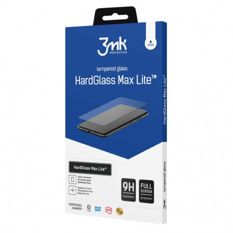 Kaitseklaas 3MK Redmi 13C/Poco C65 HardGlass Max Lite, must