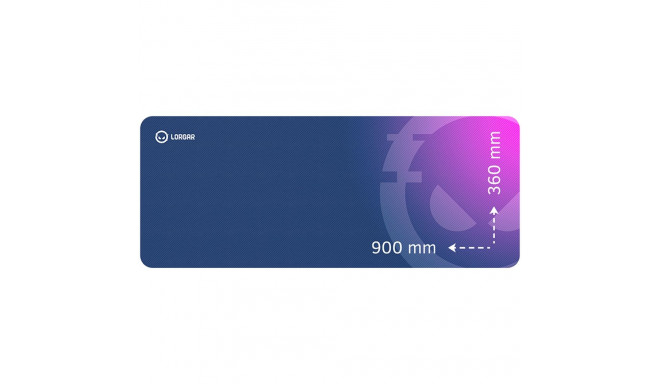 Lorgar Main 139, Gaming mouse pad, High-speed surface, Purple anti-slip rubber base, size: 900mm x 3