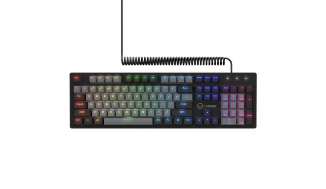 LORGAR Azar 514, Wired mechanical gaming keyboard, RGB backlight, 1680000 colour variations, 18 mode