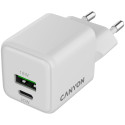 CANYON charger CU20AC GaN 20W 1xPD 1xQC EU White