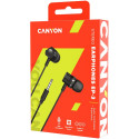 CANYON headphones EP-3 Mic 1.2m Dark Grey