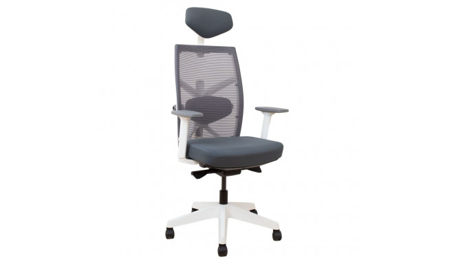 Task chair TUNE grey with white frame