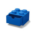 Room Copenhagen LEGO Desk Drawer 4 , storage box (blue, knobs)