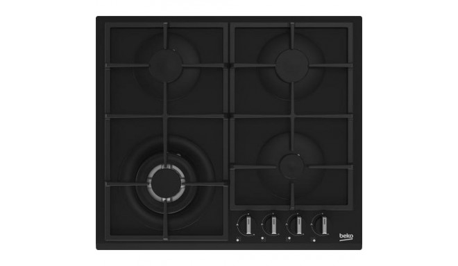 Beko HIYG64225SBOP hob Black Built-in 60 cm Gas 4 zone(s)