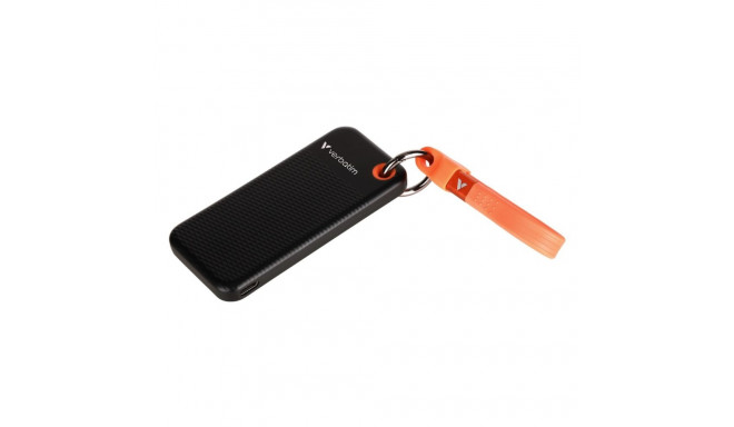 Kõvaketas väline SSD Verbatim Pocket SSD 1TB must/oranž, USB3.2 Gen2 10Gbps, M.2, USB-C kaabel, Re10