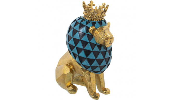 Decorative Figure Alexandra House Living Golden Acrylic Plastic Melamin Lion