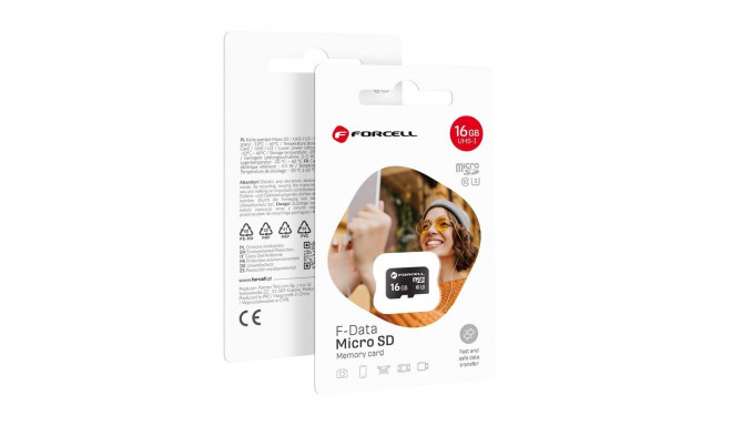 FORCELL F-DATA memory card 16GB UHS-I U3 class 10