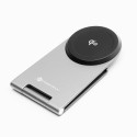 FORCELL F-ENERGY Flip Charge Qi2 15W wireless charger compatible with MagSafe silver FORCELL F-ENERGY Flip Charge Qi2 15W wireless charger compatible with MagSafe silver