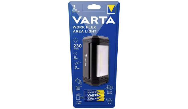 VARTA flashlight LED Work flex area 17648 + 3 x bateries R6 (AA)