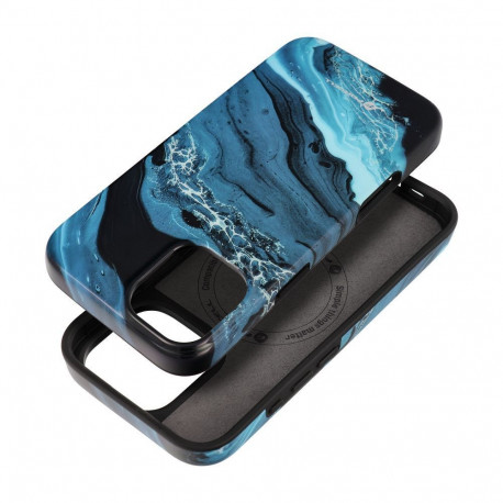 Case for iPhone 16 PLUS Forcell F-Protect Mirage compatible with Magsafe Military Drop-Test deep sea
