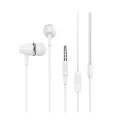 HOCO wire earphones Jack 3,5 mm with microphone M34 white