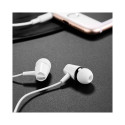 HOCO wire earphones Jack 3,5 mm with microphone M34 white