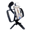 Combo selfie with tripod for live broadcast with LED flash and micro and remote control TL-49T