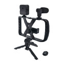 Combo selfie with tripod for live broadcast with LED flash and micro and remote control TL-49T