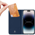 DUX DUCIS wallet case SKIN PRO for IPHONE 15 Pro Max blue