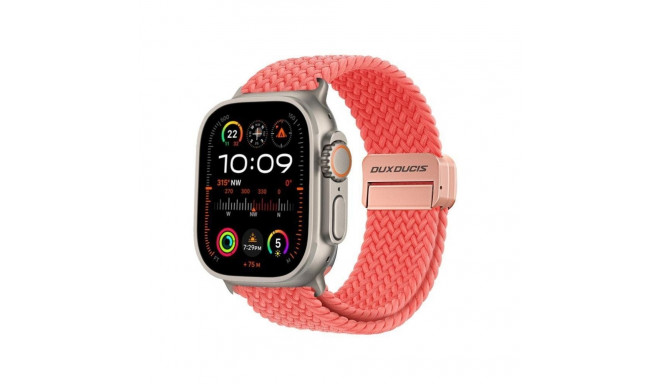 DUX DUCIS strap MIXTURE PRO stretchable braided for Apple Watch 42 / 44 / 45 / 49 mm guava