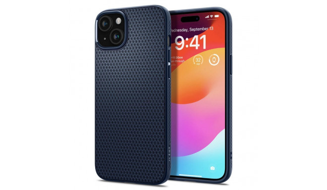SPIGEN case LIQUID AIR for IPHONE 15 navy blue